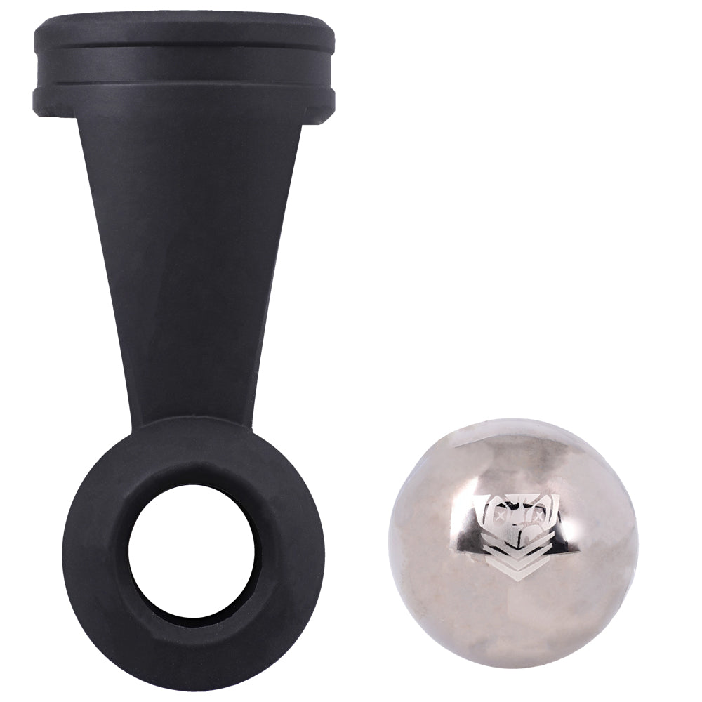 Fort Troff Swing N Hang Black weighted silicone ring and steel ball accessory