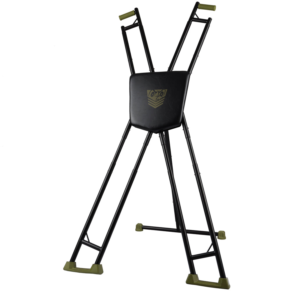 Fort Troff Tactical Cross Black Green adjustable positioning frame with lightweight steel construction.