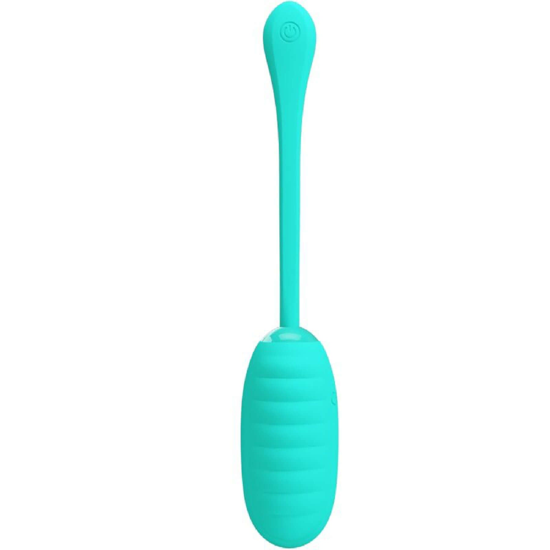 Kirk Rechargeable Vibrating Egg in Turquoise for precise stimulation, foreplay, and daily pleasure. Discreet design ideal for on-the-go use.