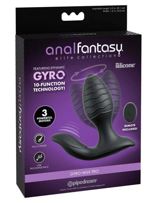 Anal Fantasy Elite Gyro - Milk Pro - Black-0