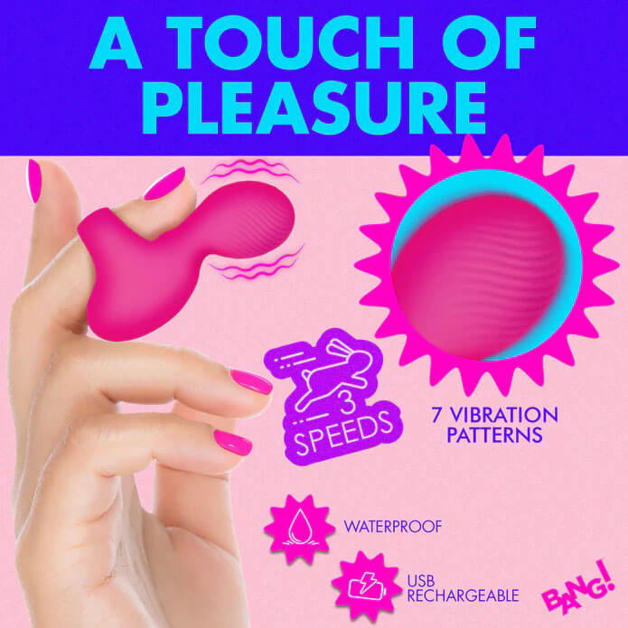 Silicone Finger Vibe - Pink-4