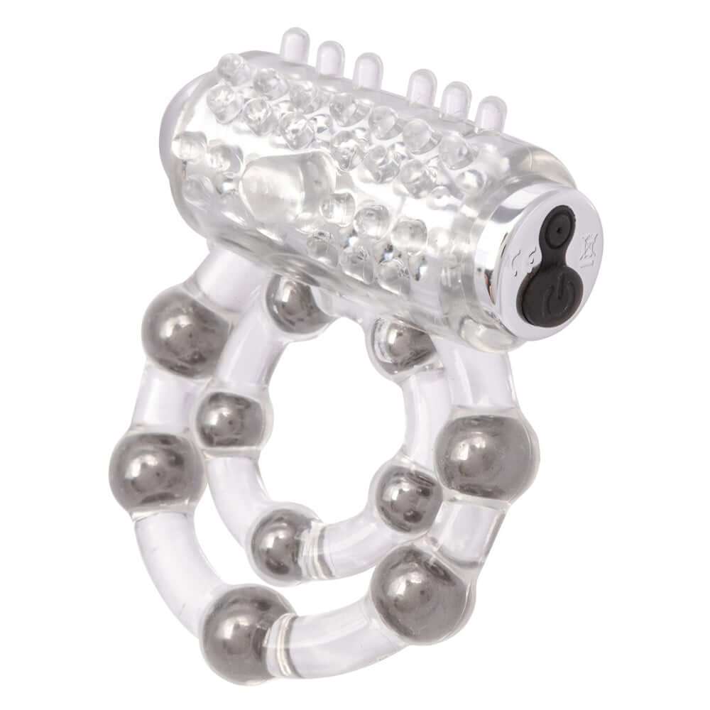 Maximus Enhancement Ring 10 Beads Rechargeable for shared pleasure and targeted stimulation for both partners.