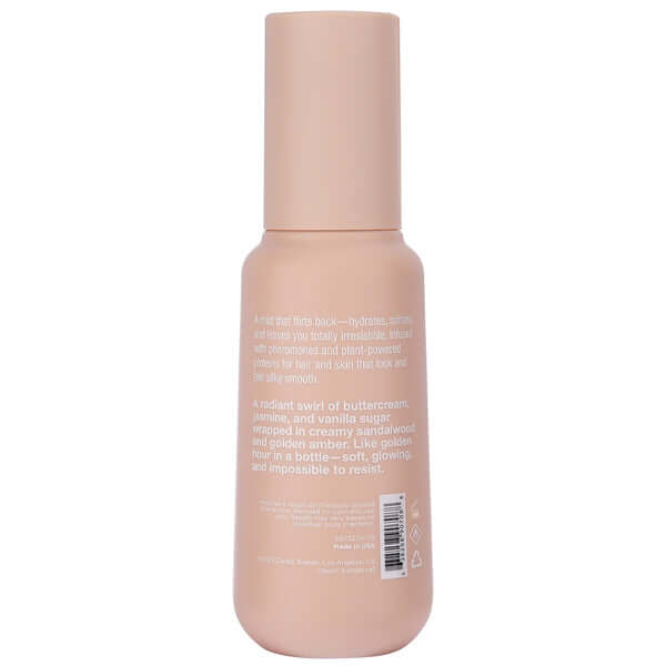 Simply Sexy Pheromone Hair & Body Mist Sun Kissed 3.35 Oz bottle showcasing lightweight formula for refreshing application.