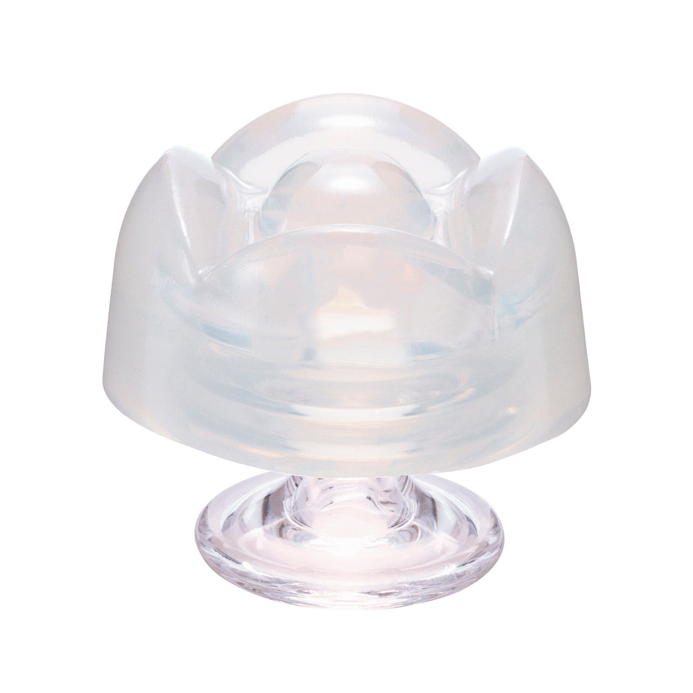Iroha Petit Lily Disposable Clitoral Stimulator Clear in a translucent design for intimate pleasure exploration.