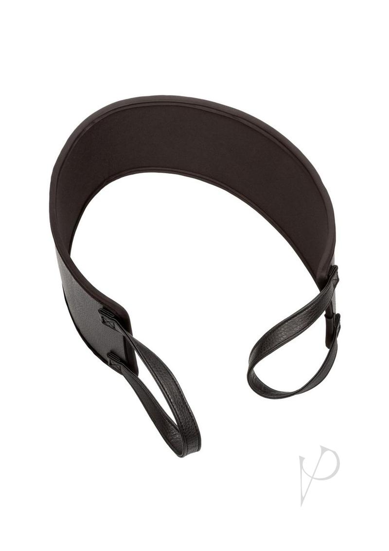 Nocturnal Collection Doggy Style Strap Black, versatile accessory for enhanced intimate pleasure with sturdy handles.