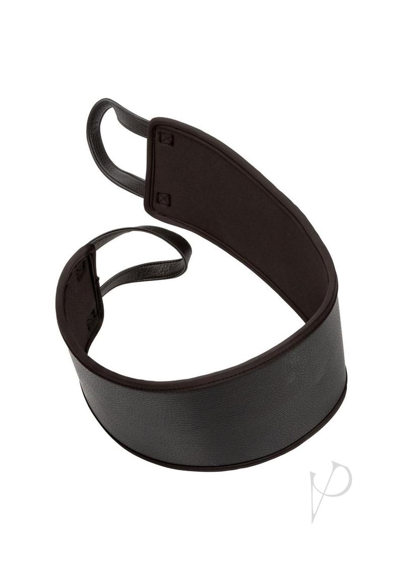 Nocturnal Collection Doggy Style Strap Black showing a versatile accessory for enhanced intimate encounters.