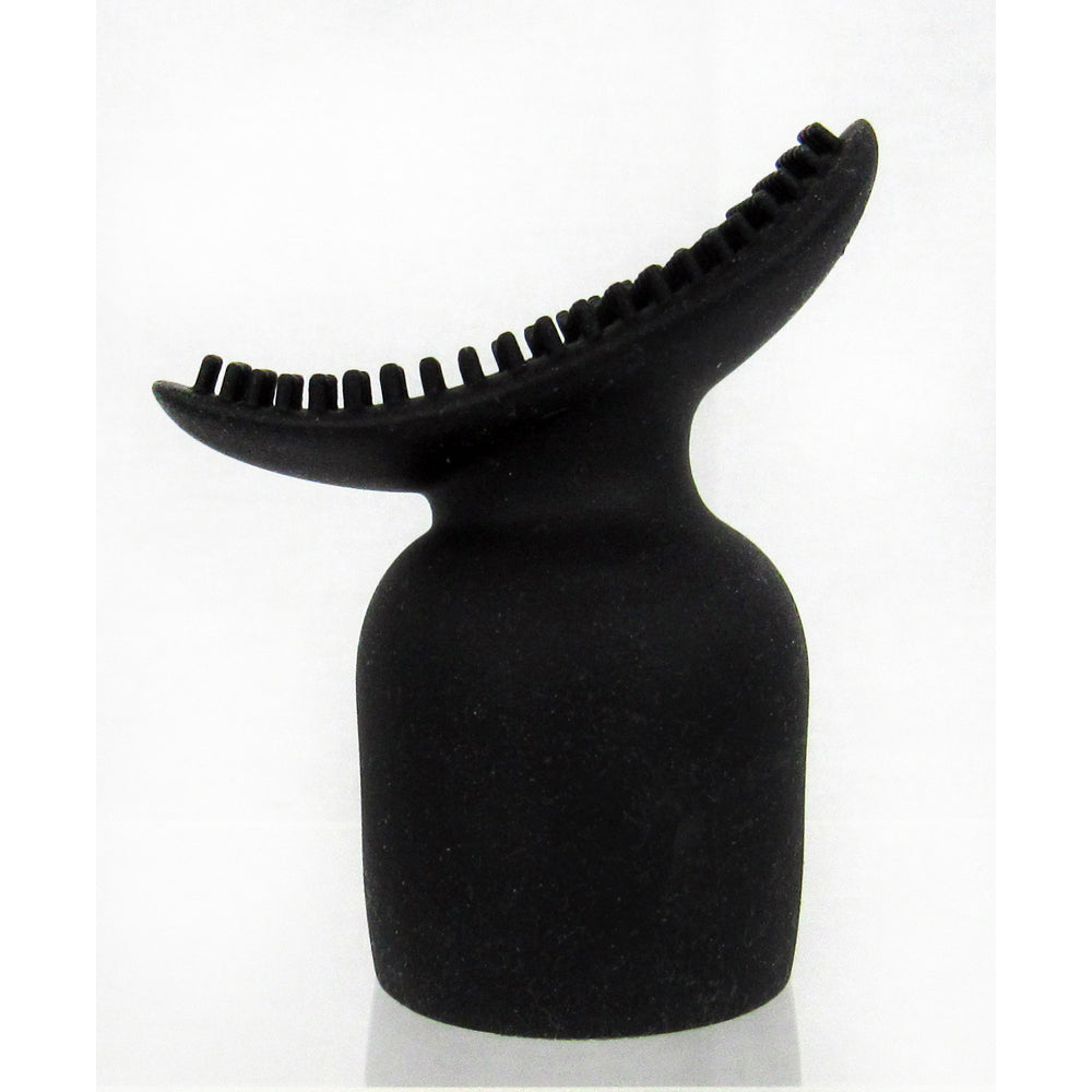 Shibari Mini Halo Texture Attachment black silicone massager accessory for enhanced vibrations