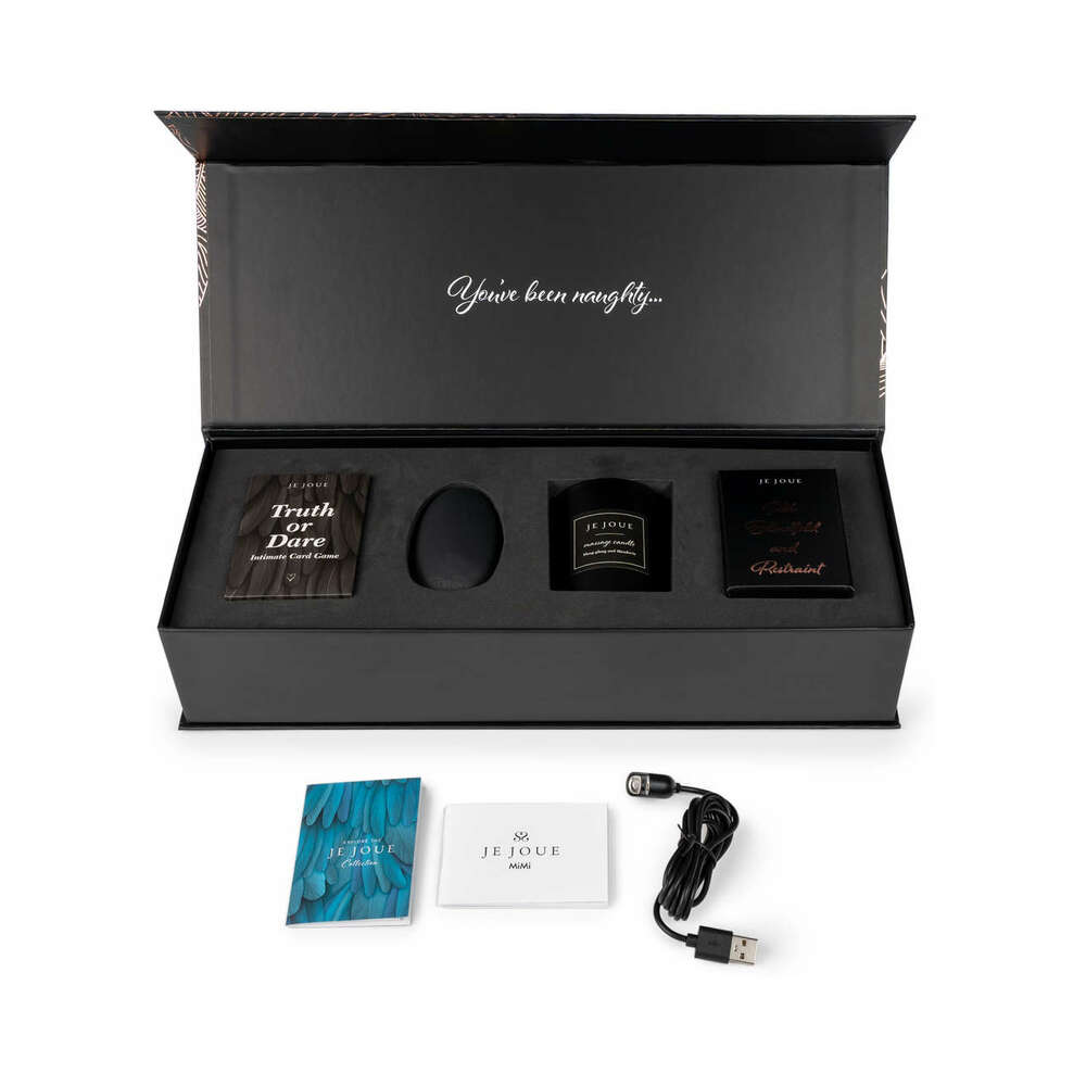 Je Joue The Naughty Collection 4-piece Gift Set featuring intimate items in elegant packaging.