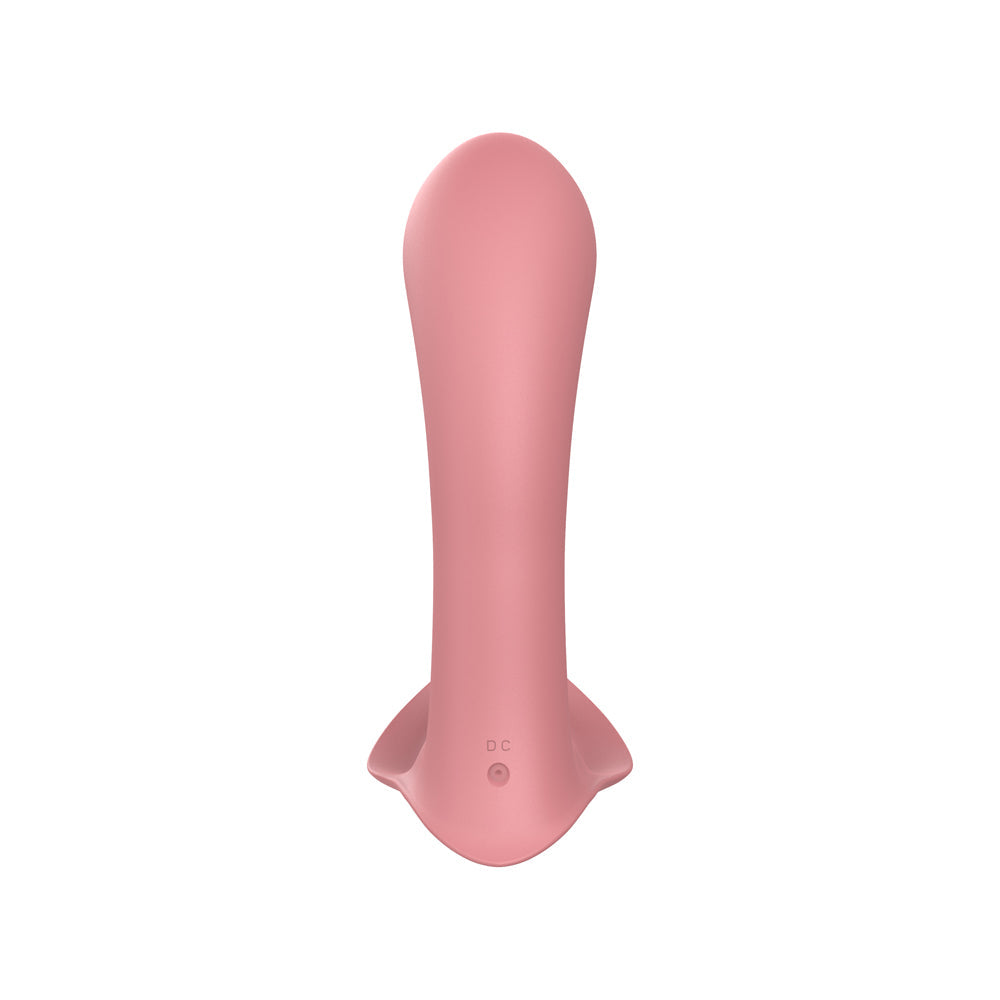 Luv Inc Pv71 Insertable Panty Vibrator Coral with a gently curved design for targeted pleasure.
