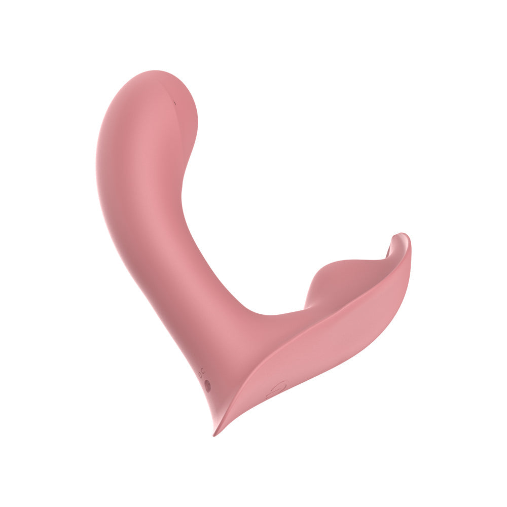 Luv Inc Pv71 Insertable Panty Vibrator Coral designed for discreet, hands-free pleasure with a curved insertable shaft.