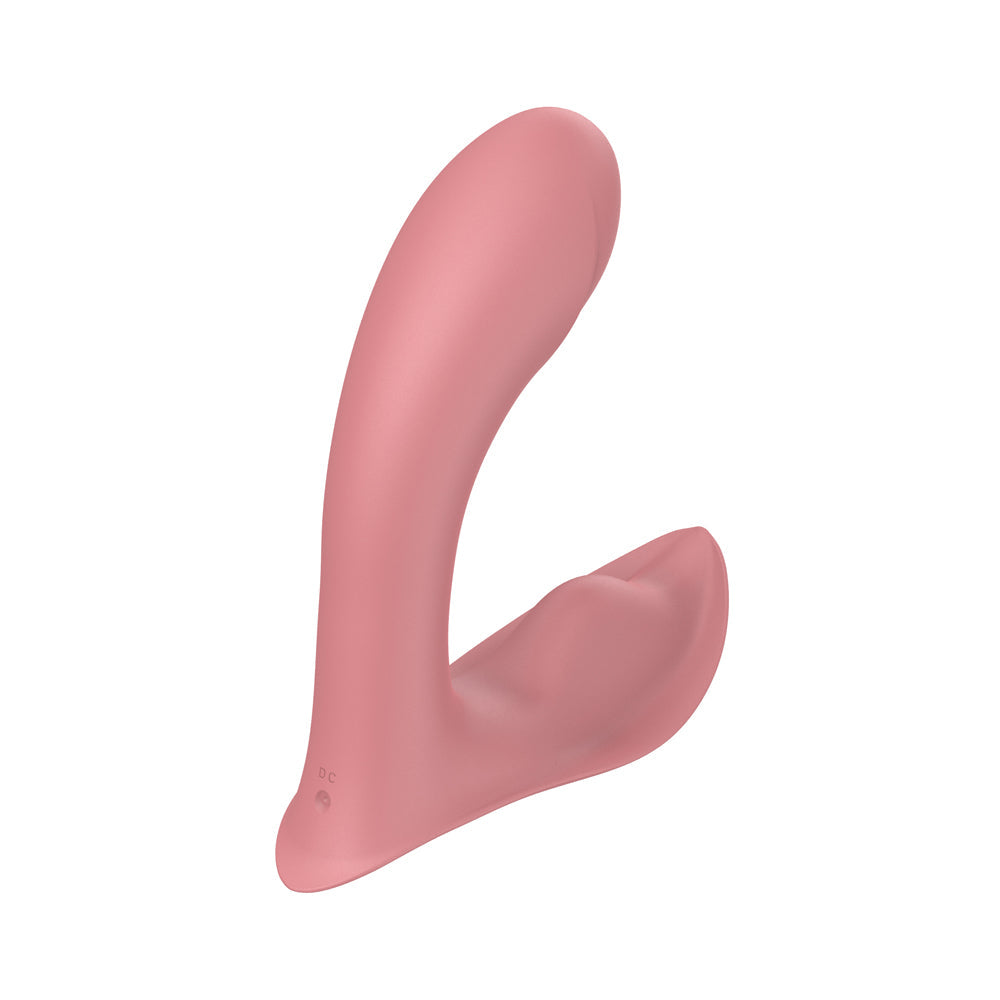 Luv Inc Pv71 Insertable Panty Vibrator Coral in a soft coral shade designed for targeted pleasure.