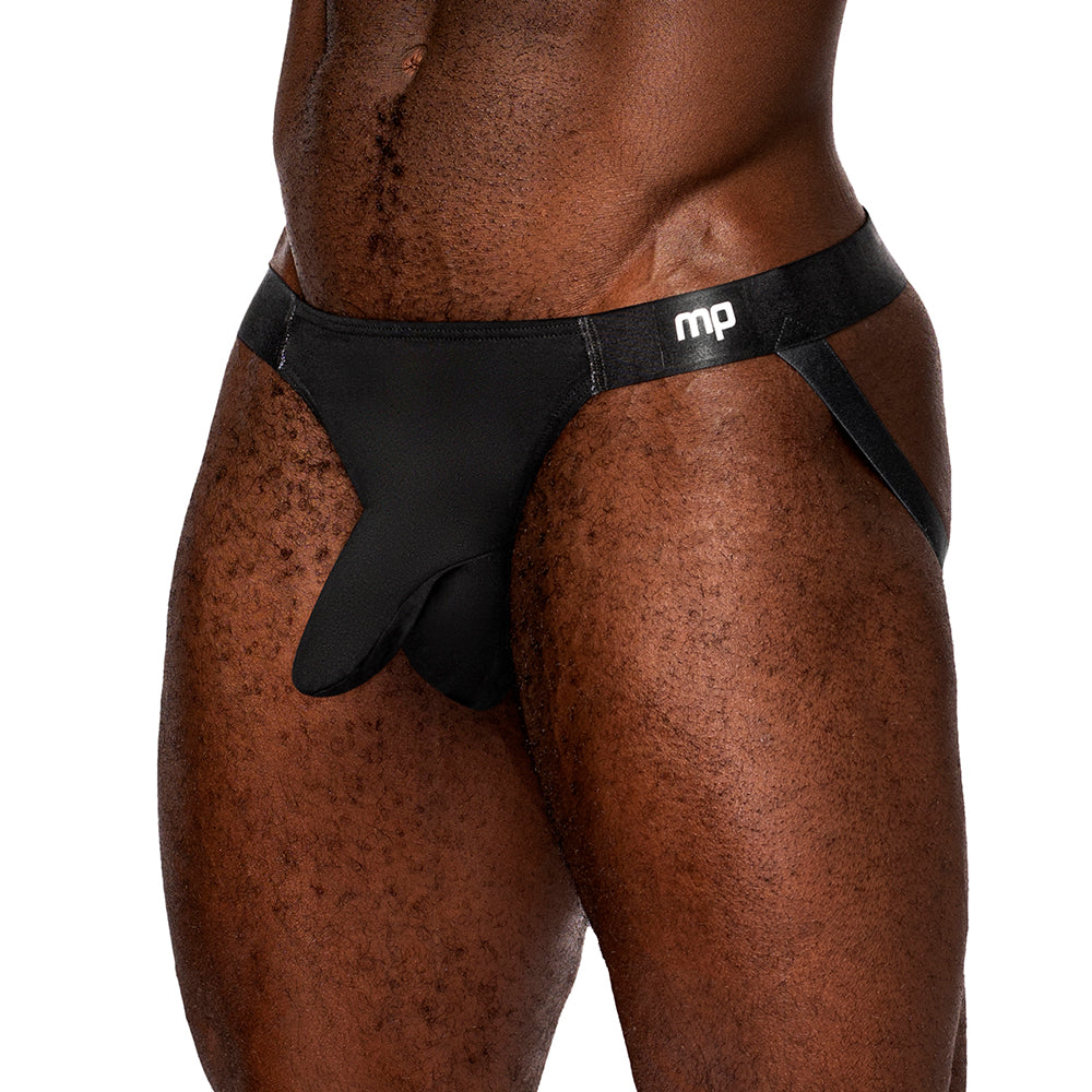 Male Power Easy Breezy Jock Sleeve Black L/XL showcasing a comfortable and stylish design for everyday wear.