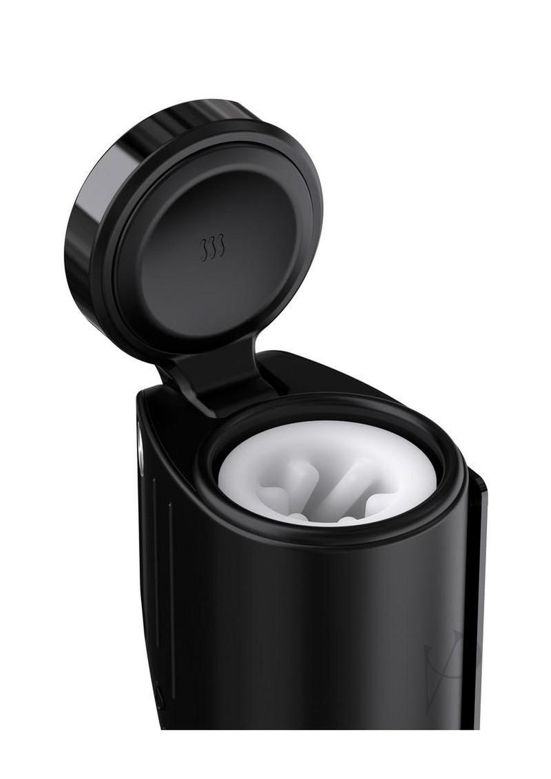 Close-up view of the interior of the Kaotik Labs The Shotty App Control Stroker showing its design and features.