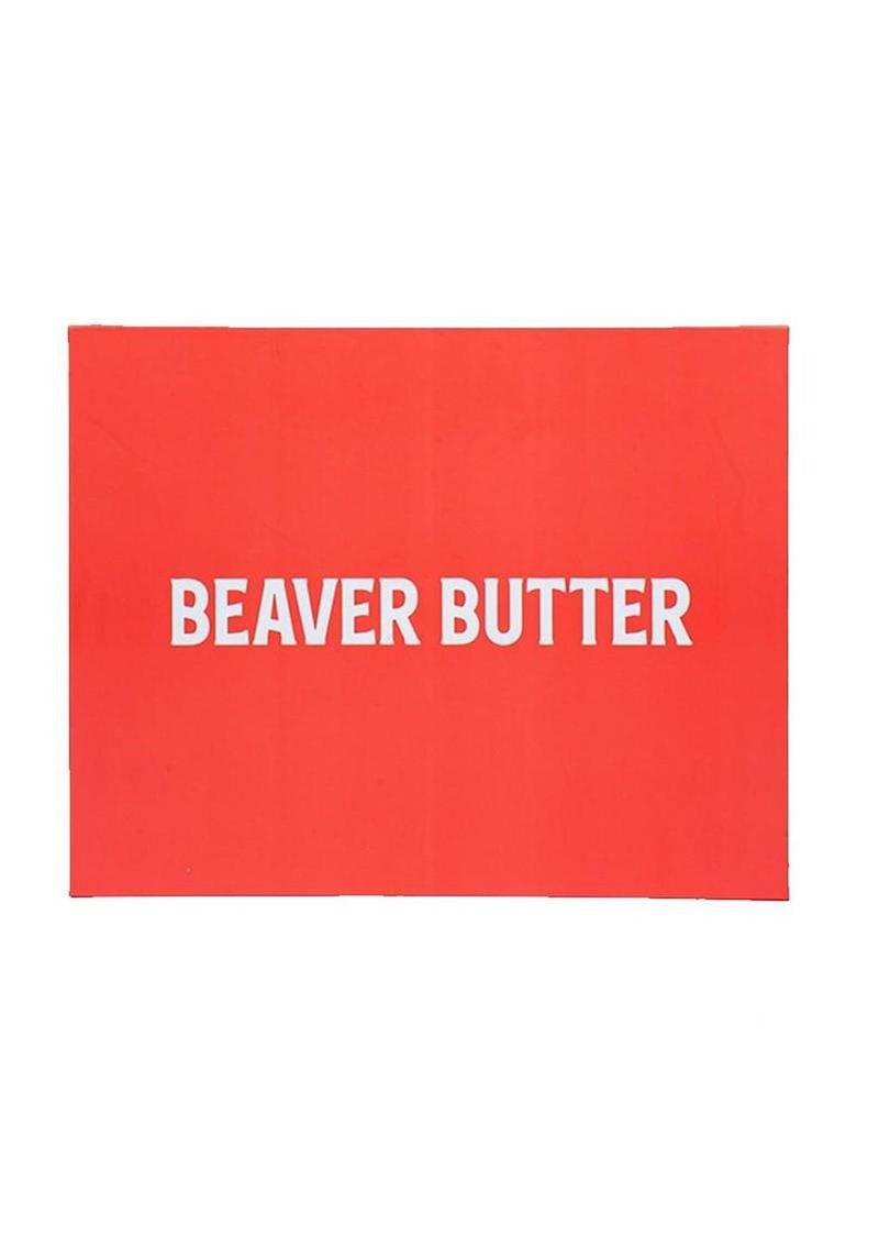 Beaver Butter Soothing Feminine Shaving Kit packaging with bold white text on a red background.