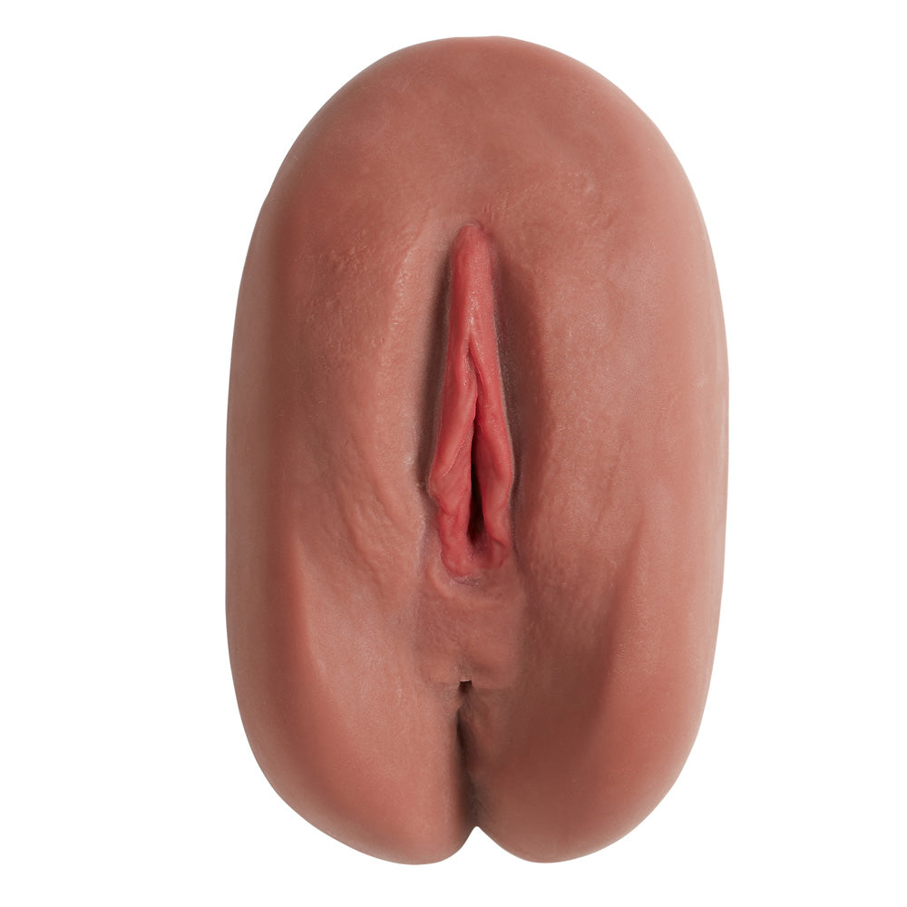 Cloud 9 Personal Pussy & Anal Body Mold Brown close-up showing realistic entry for versatile sensations.