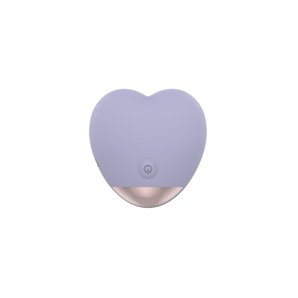 Sublime Wild At Heart Silicone Heart Shaped Vibe Lilac in soft lilac color, designed for external clitoral pleasure.