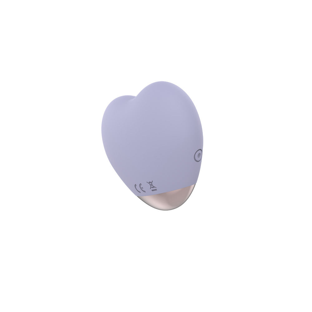 Sublime Wild At Heart Silicone Heart Shaped Vibe Lilac in soft lilac color, designed for focused clitoral pleasure.