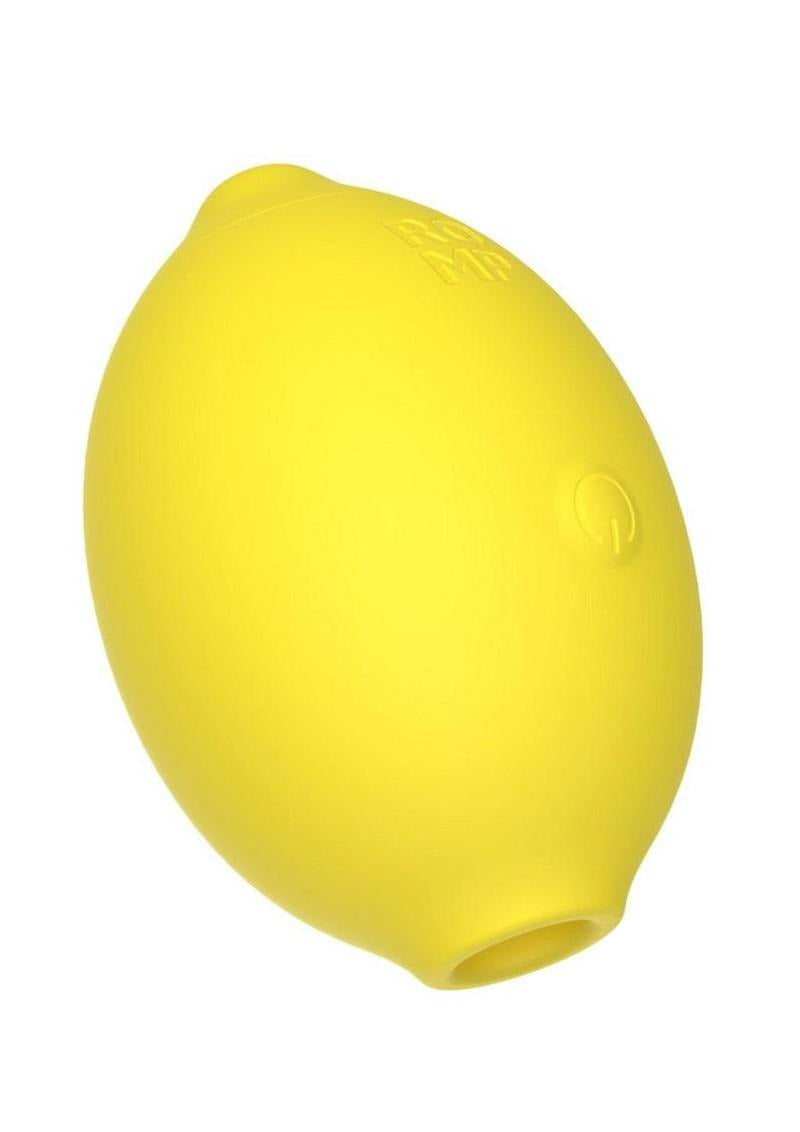 Romp Lemon Crush Air Suction Clitoral Stimulator in playful lemon-inspired design.