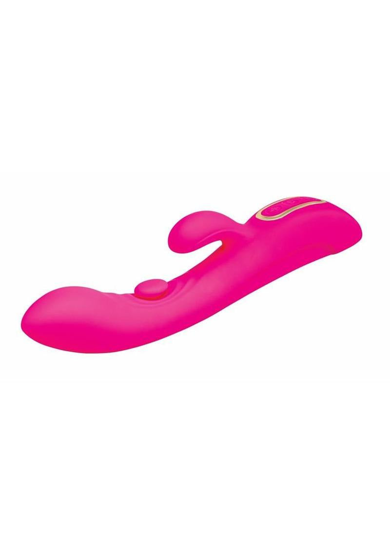 Bodywand G-Play Inner Tapping Vibrator Pink showcasing its vibrant design and ergonomic features.