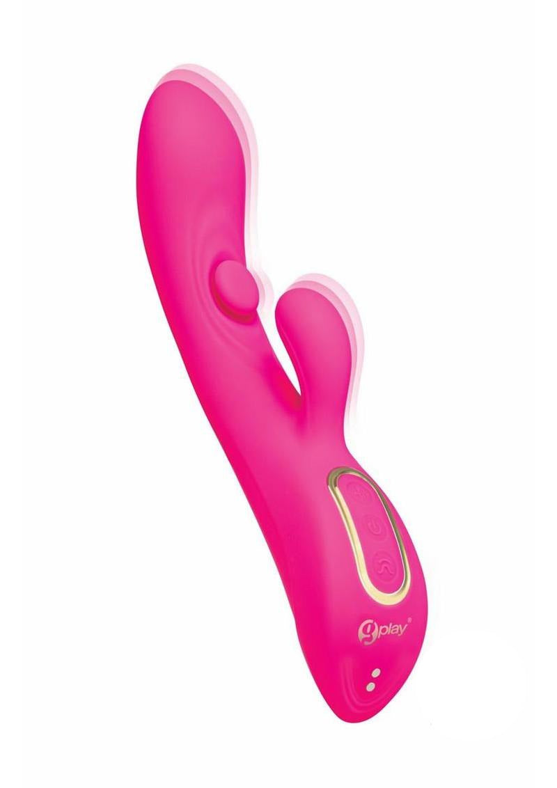 Bodywand G-Play Inner Tapping Vibrator Pink with ergonomic design and dual stimulation features.