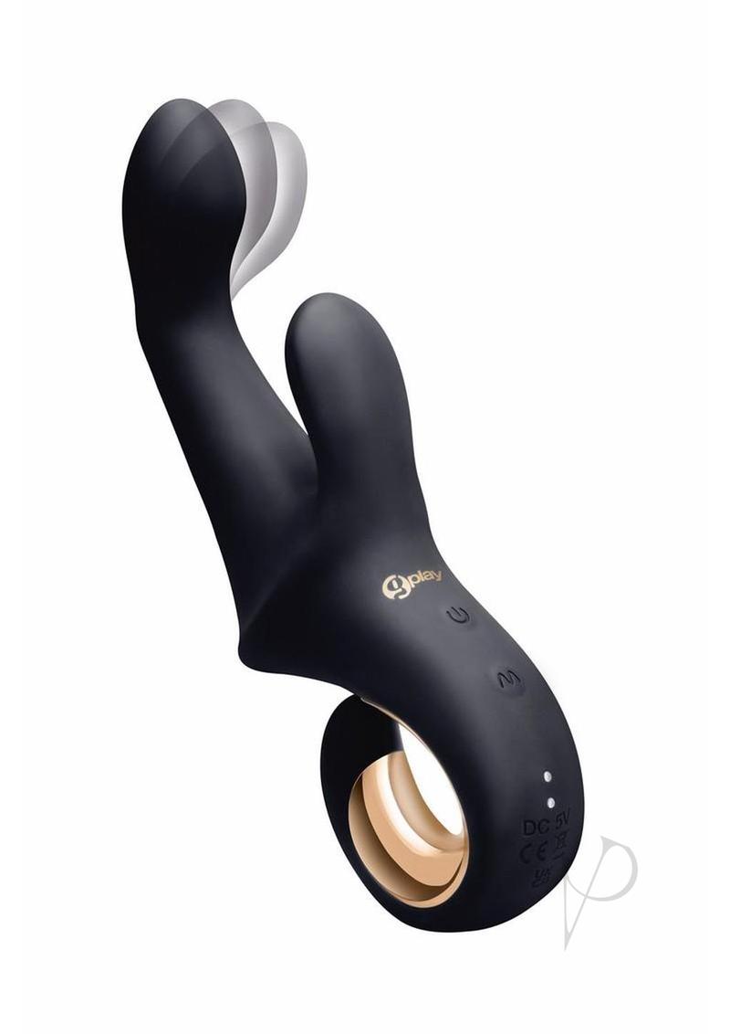 Bodywand G-Play Come Hither & Clitoral Vibrator Black design featuring dual stimulation for pleasure.