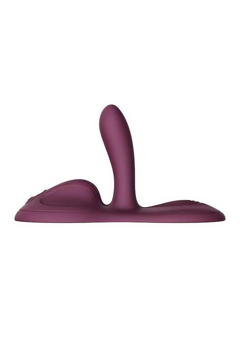 Zalo Flora App Compatible Smart Vibrating Pad Purple, a wearable pleasure device with multi-motor technology.