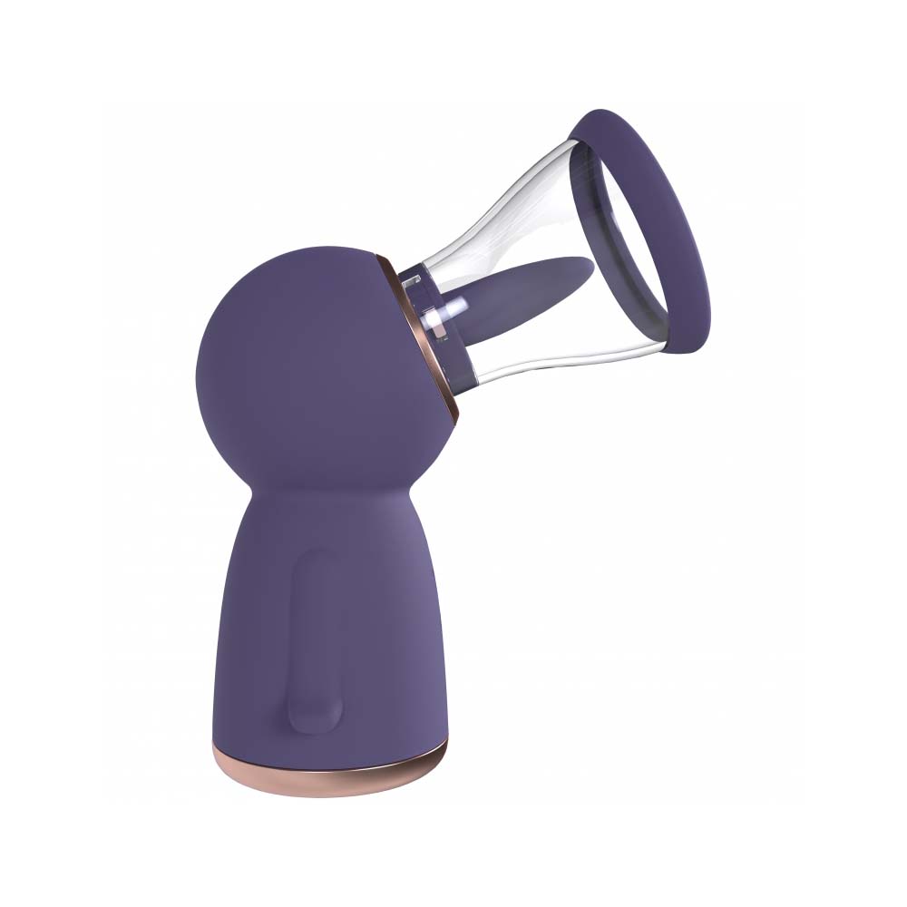 Pumped Exquisite Rechargeable Vulva & Breast Pump Purple, featuring ergonomic design and adjustable suction.