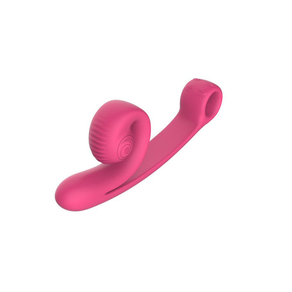 Snail Vibe Curve Dual Pleasure Vibrator Pink for G-spot and A-spot stimulation with multiple speeds and modes.