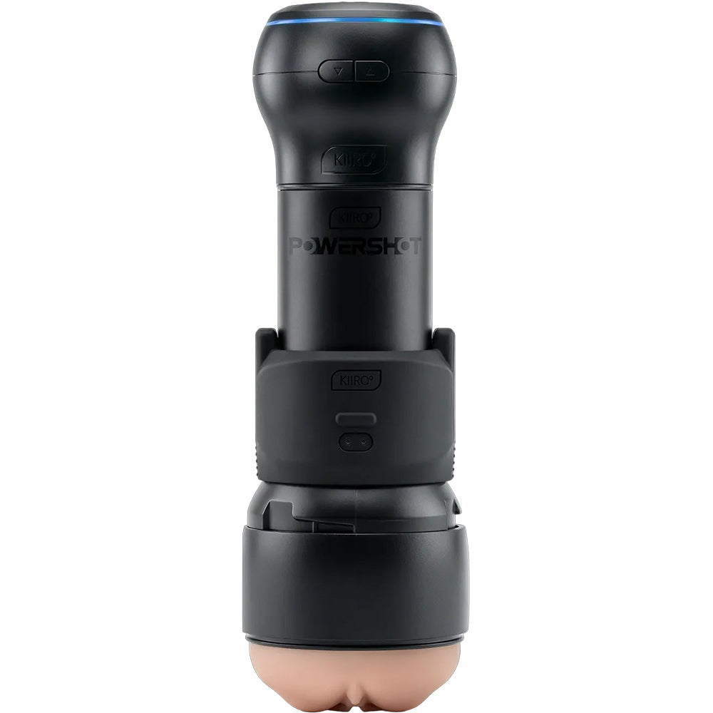 Kiiroo Powershot Compatible Stroker Case with vibrator and sleeve for enhanced pleasure.