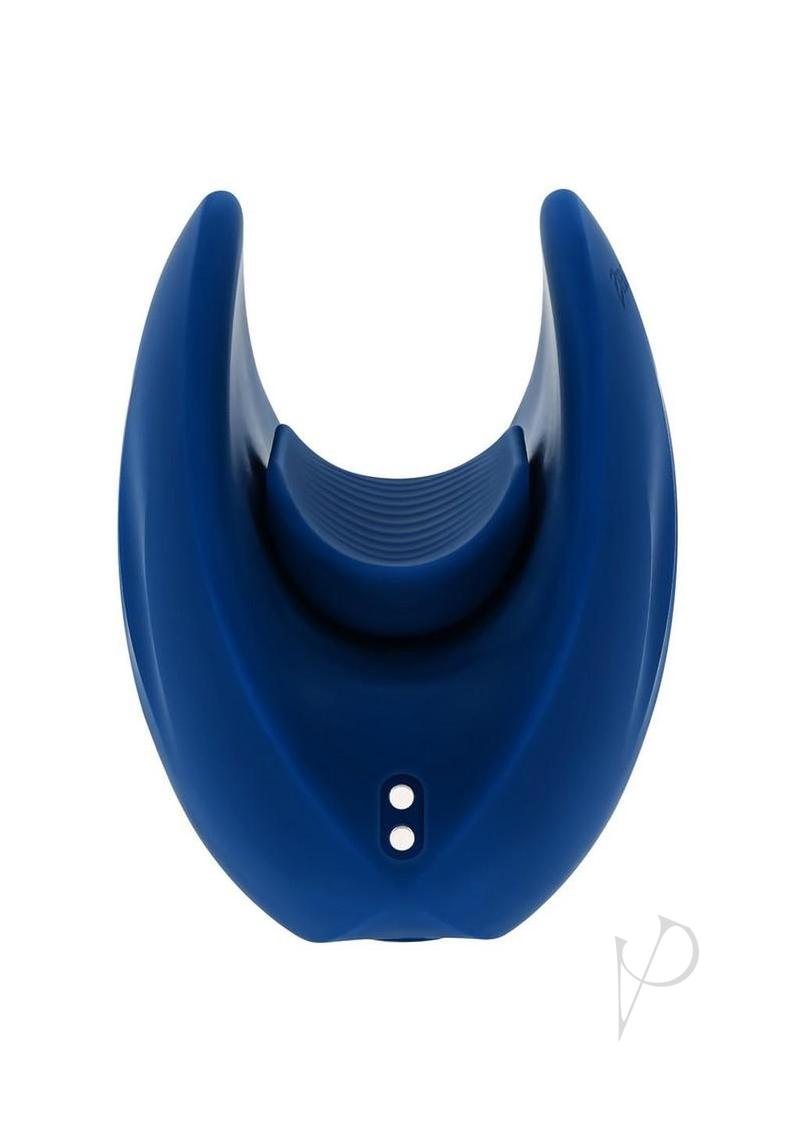 Zero Tolerance Taco Time Rechargeable Silicone Stroker Blue - Vibrant blue silicone stroker with ergonomic design.