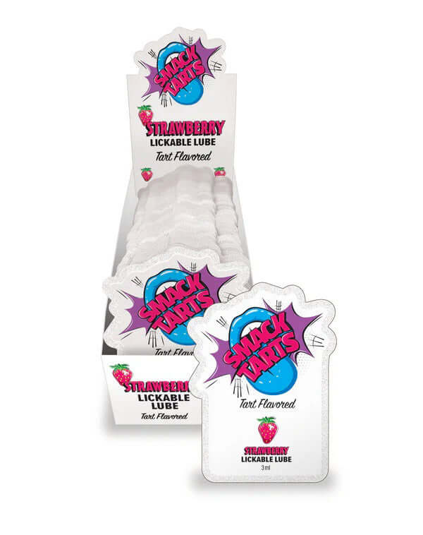 Smack Tarts Lube 3ml Pouch Display 36pc - Sour Strawberry-0