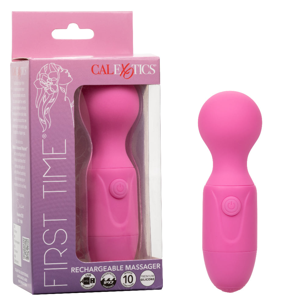 First Time Rechargeable Massager - Pink-0