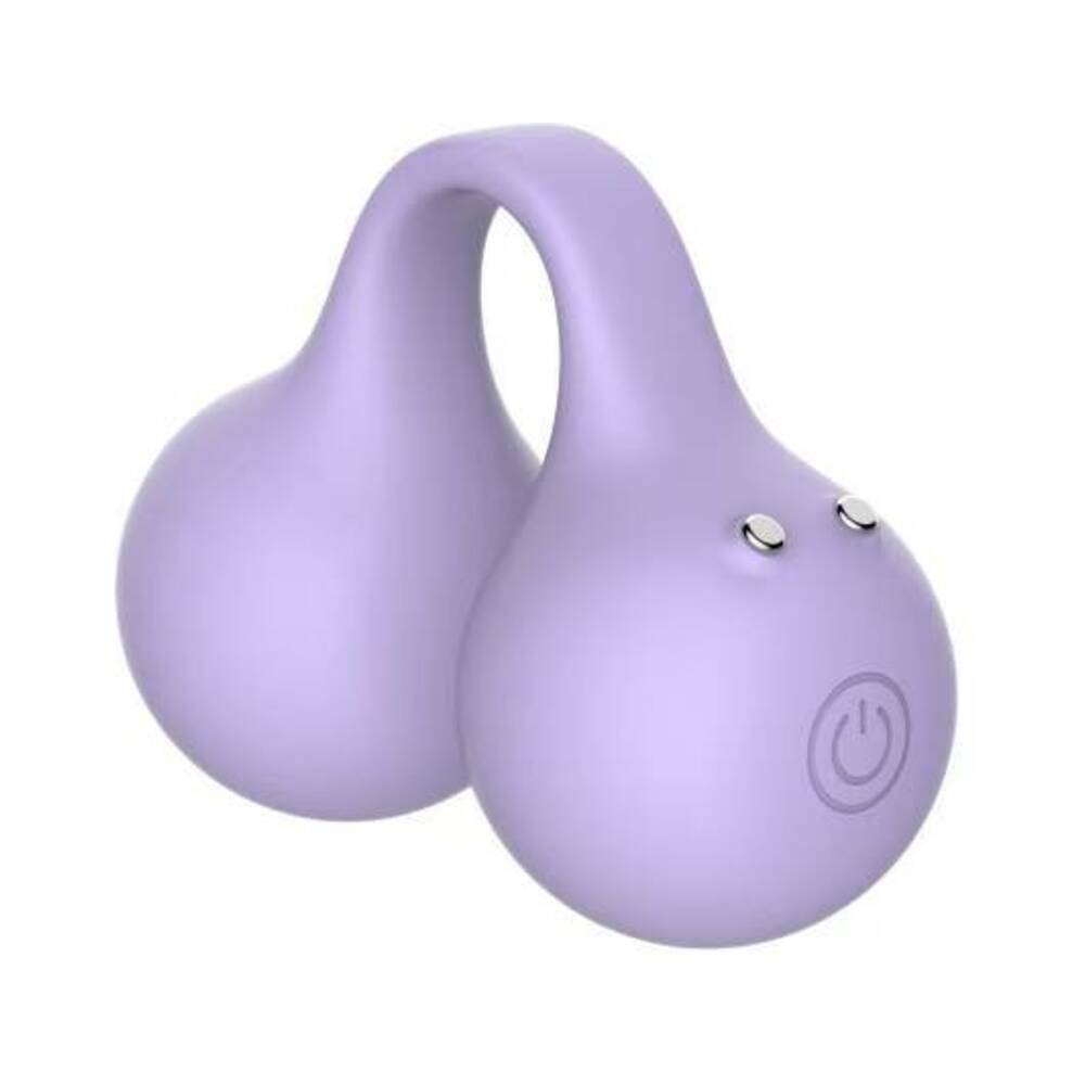 Svibe Snail Twinn Finger Vibrator Lilac app-enabled ergonomic design with purple color and control buttons.