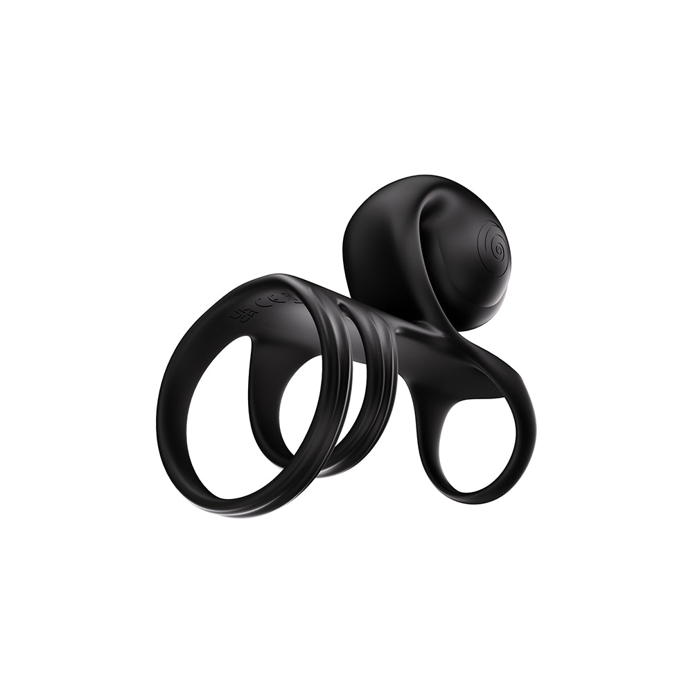Svibe Snail Jovi Arc Couples Ring Noir Haze showcasing innovative ergonomic design for comfort and support.
