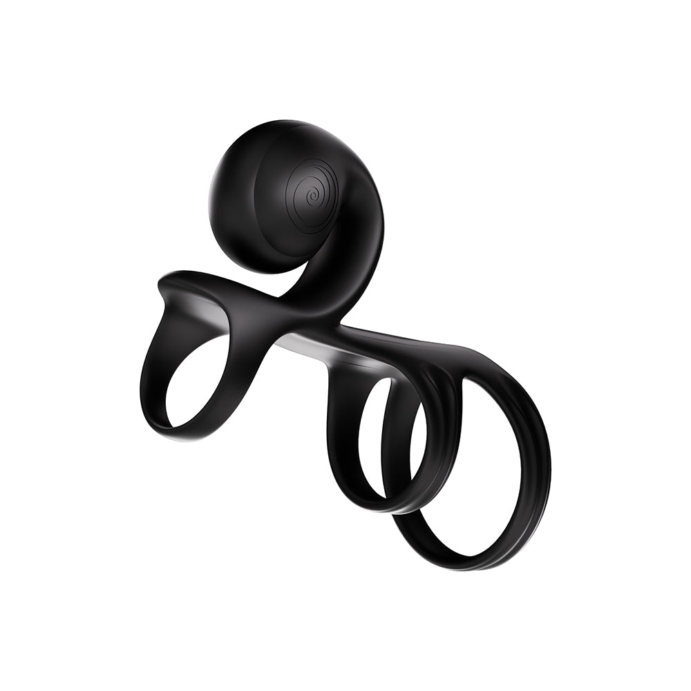 Svibe Snail Jovi Arc Couples Ring Noir Haze in black ergonomic design for enhanced comfort and support.