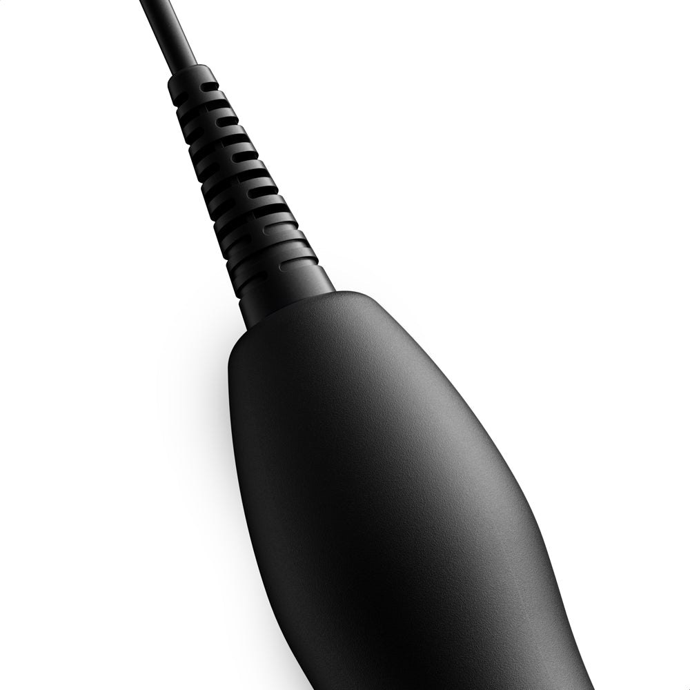 Doxy Original Wand Massager Black close-up of the power cord and plug detail against a white background.