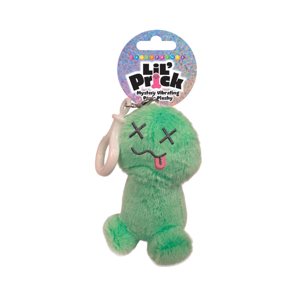 Lil Pricks Mystery Box Individual Plush Penis Keychain vibrant green plush keychain with playful face