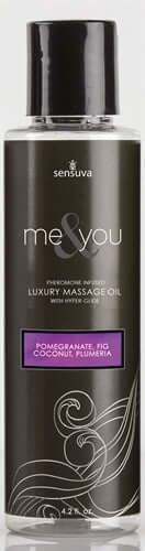 Me and You Massage Oil - Pomegranate Fig Coconut Plumeria - 4.2 Oz.-0