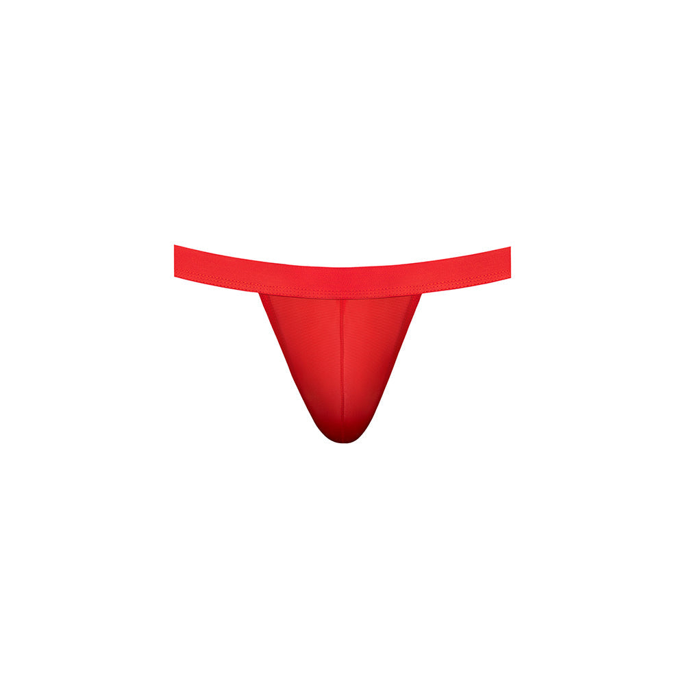 Male Power Mesh 2.0 Strappy Ring Jock Red L/XL showcasing bold minimal style and breathable mesh design.