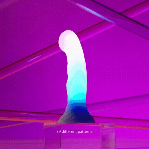 Love To Love Dildo LED Candy Loop with 39 customizable LED light patterns in vibrant colors.