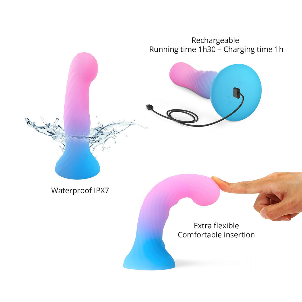 Love To Love Dildo LED Candy Loop with waterproof design and flexible silicone for comfort.