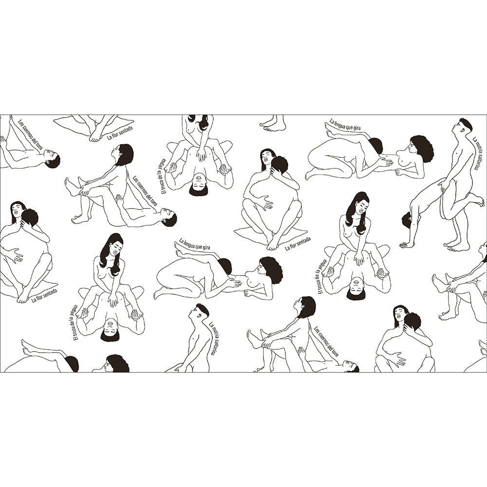 Kama Sutra Coloring Book Libro Para Colorear Spanish Edition with playful illustrated designs on a white background.