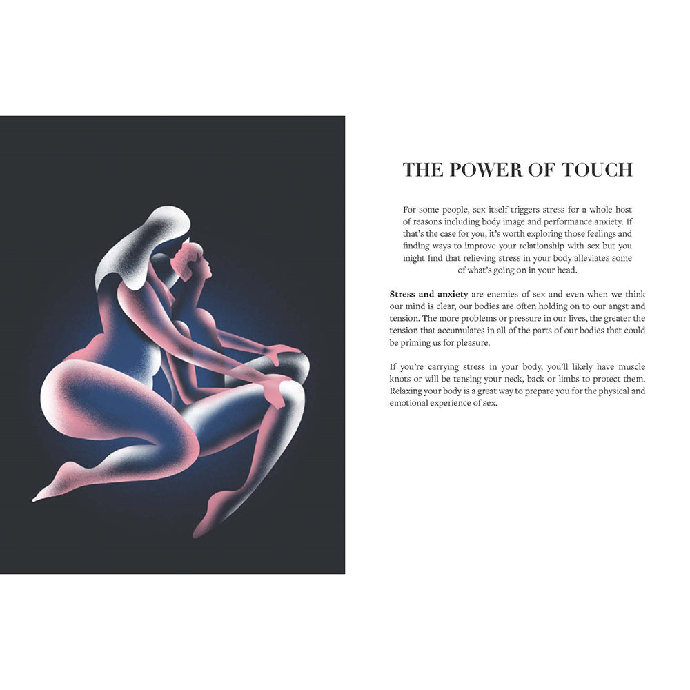 Illustration from Sex Everything Everyone Needs To Know About Pleasure & Play showing the power of touch in intimacy.