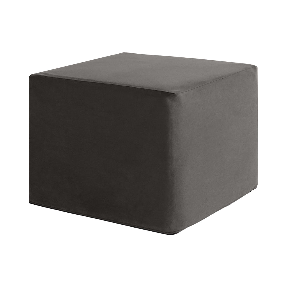 Liberator Flip Ramp Sex Positioning Pillow With Slip Cover Lush Grey stylish ottoman in luxurious grey velvet fabric