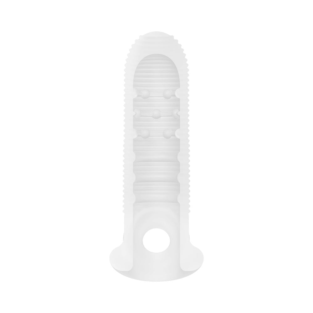 Performance Plus Mercenary Silicone Penis Sheath Small with ribbed texture for enhanced sensation.