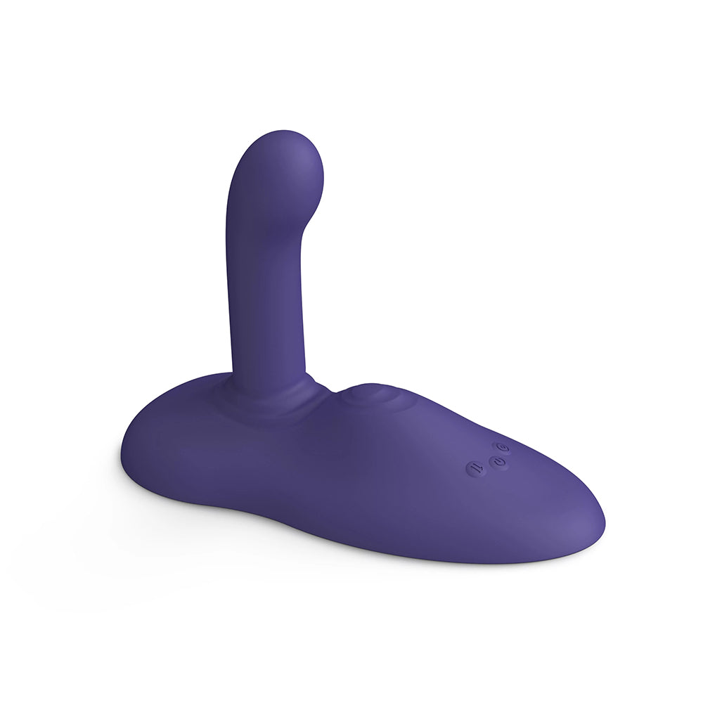 Love To Love Gofast Thrusting Vibrator Midnight Indigo in vibrant purple, designed for customizable pleasure.