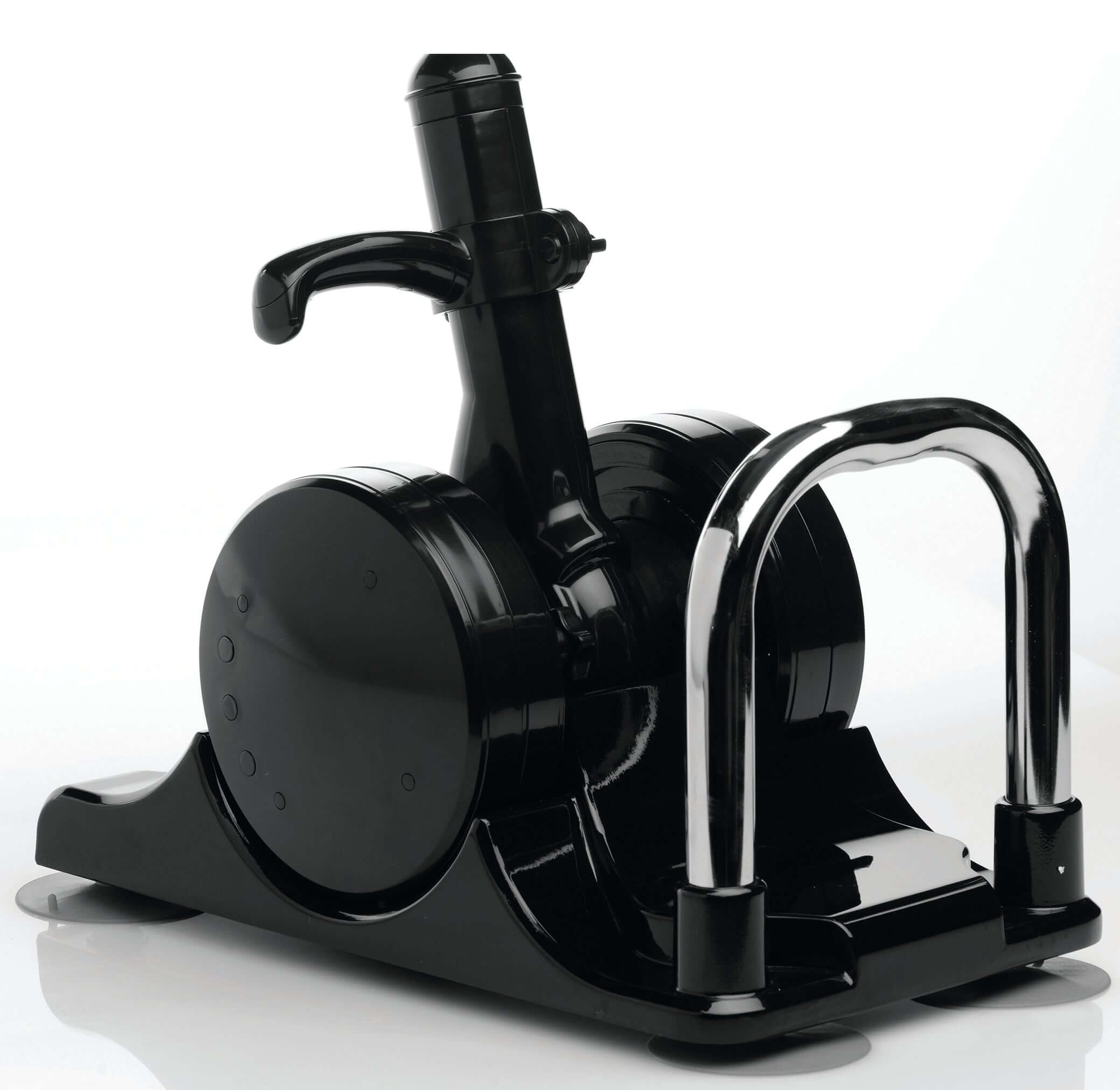 Lovebotz Robo Fuk Deluxe Adjustable Sex Machine with sleek black design for versatile thrusting.