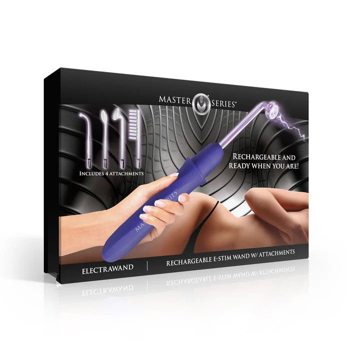 Elektrawand Rechargeable Violet Wand With Attachments Purple-0