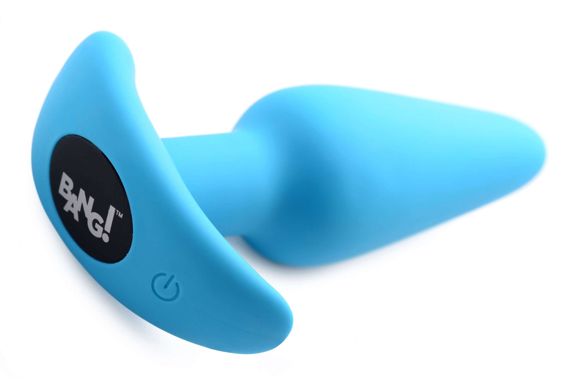 Bang 21 X Silicone Butt Plug With Remote Blue, designed for comfort and powerful stimulation with a sleek blue finish.