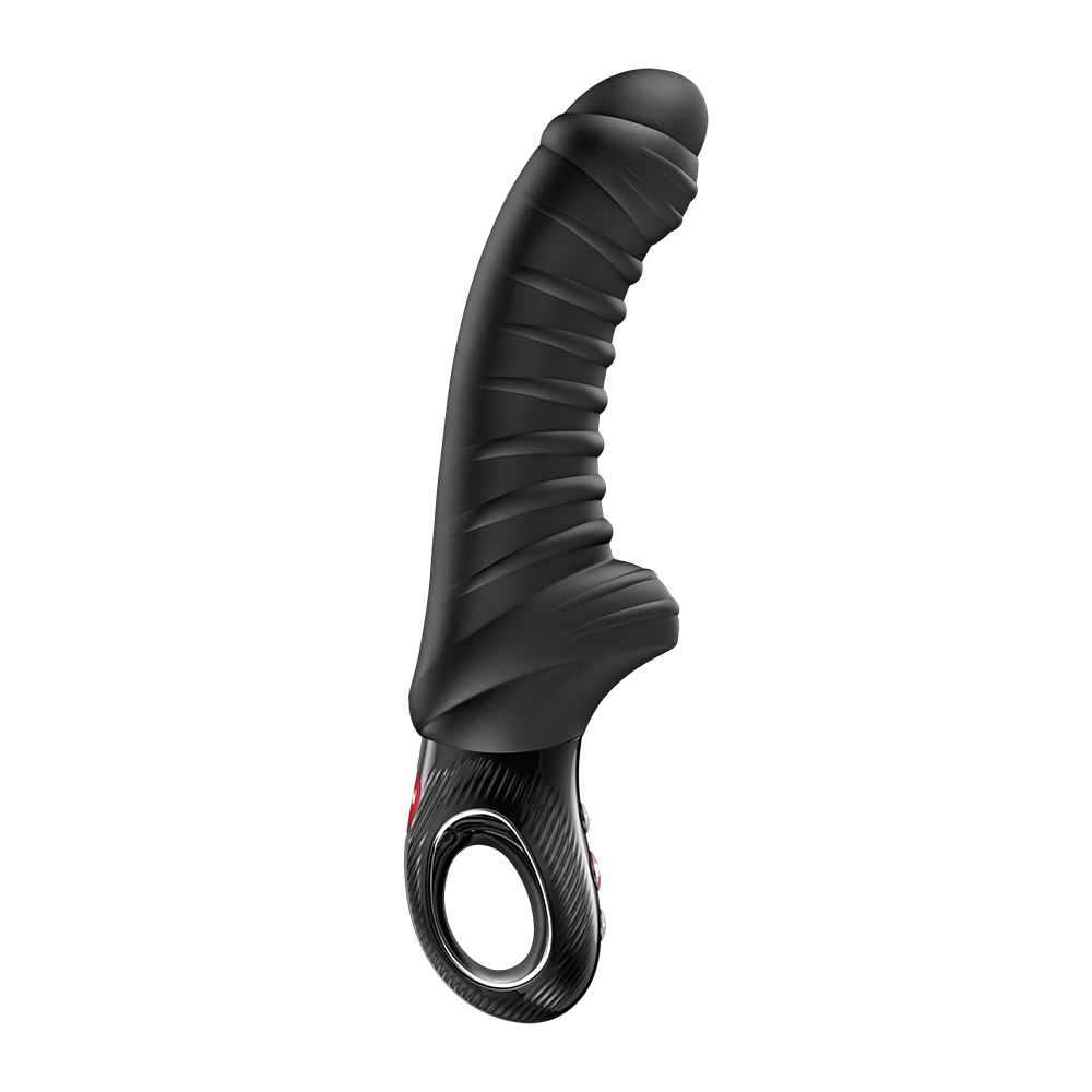Fun Factory Tiger G-Spot Vibrator Black showcasing its flexible silicone shaft and ergonomic design.